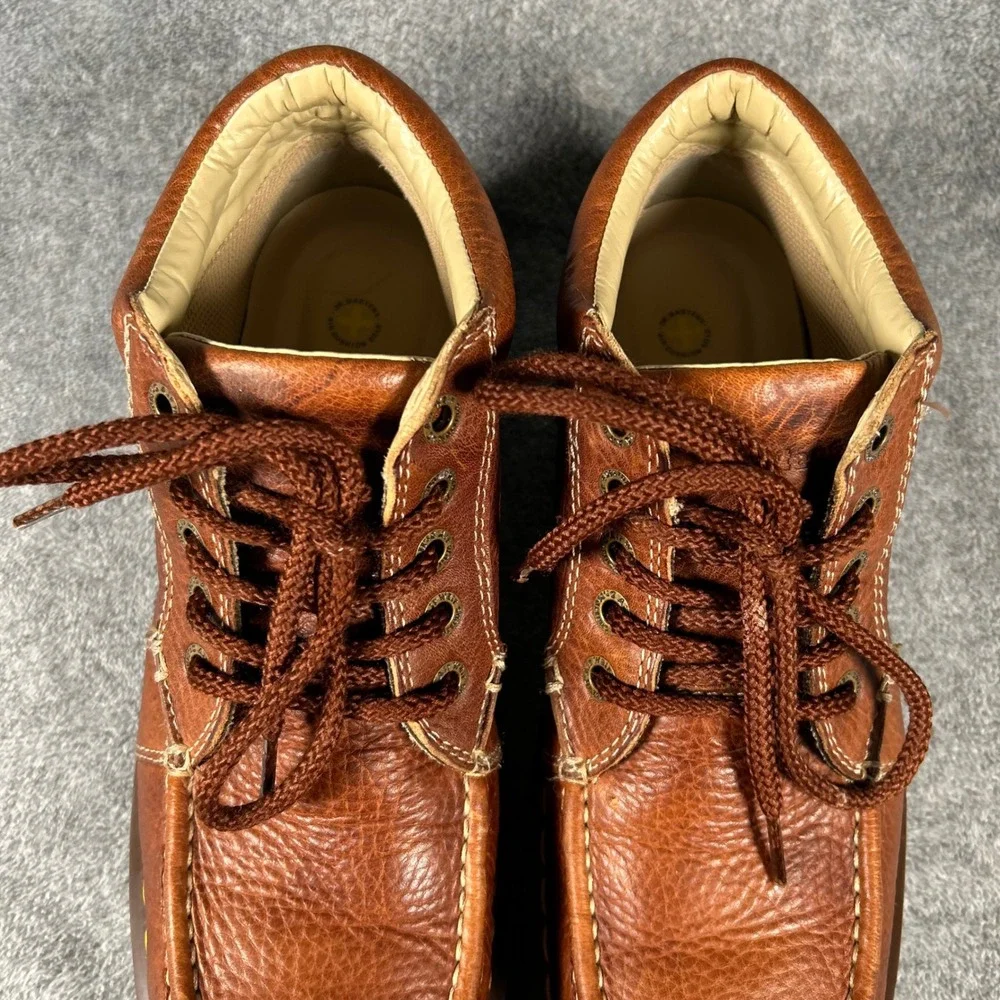 VTG Dr. Martens Chukka Boot 11525 Brown Pebbled Leather Moc Toe Men 10 Women 11